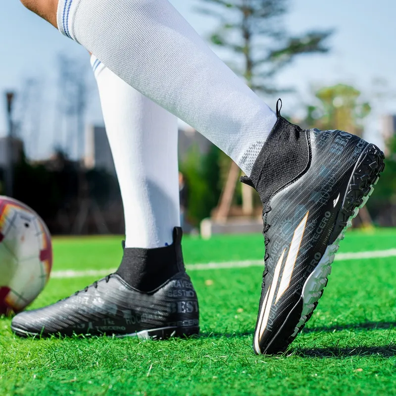 Kuding AG Rubber Short Studs TF Rubber Broken Studs Natural Ground Slip-Resistant Soccer Shoes Unisex-12