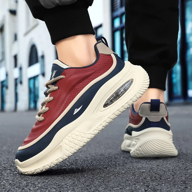 Kuding Slip-Resistant Height Increasing Chunky Sneakers Men's-13