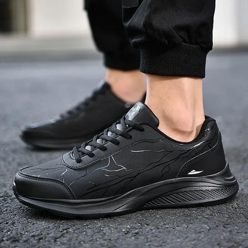 Kuding Slip-Resistant Water-Resistant Low-Top Casual Shoes Men's-3