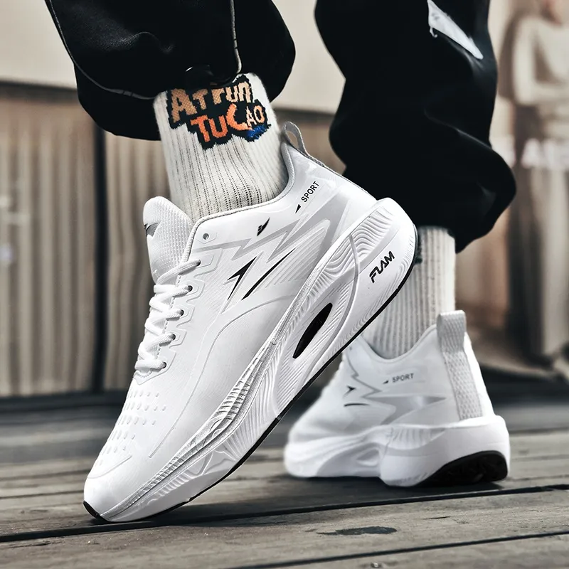 Kuding Cushioned Slip-Resistant Rebound Low-Top Carbon Plate Casual Running Shoes Unisex-7