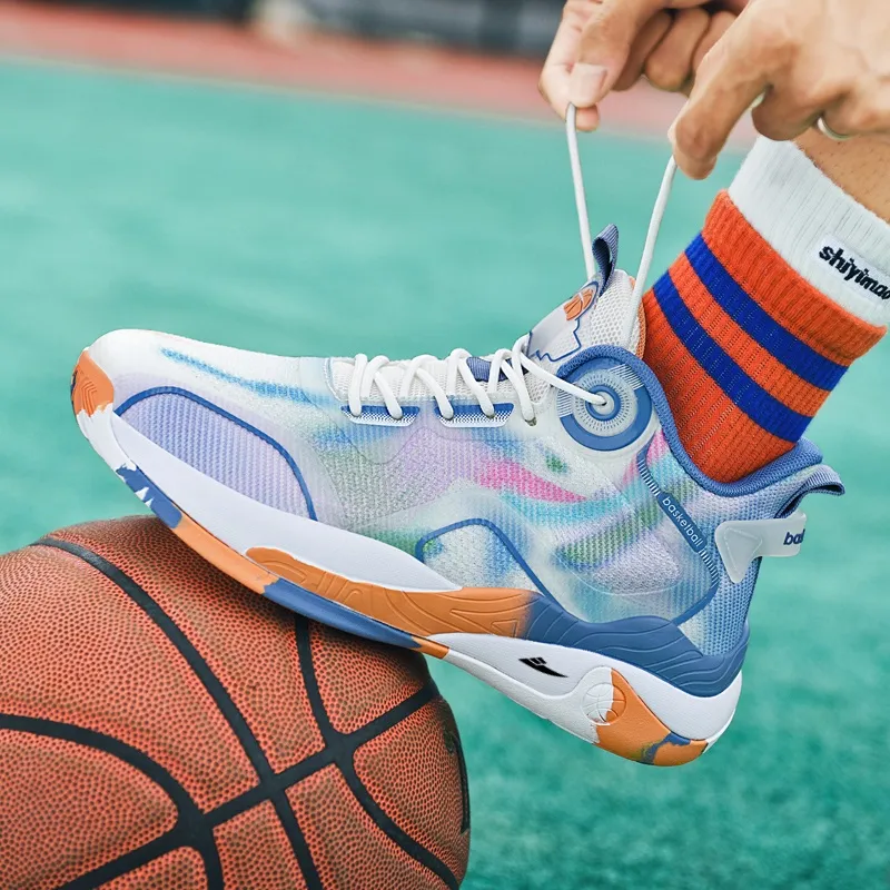 Kuding Slip-Resistant High-Top Basketball Shoes Men's-6