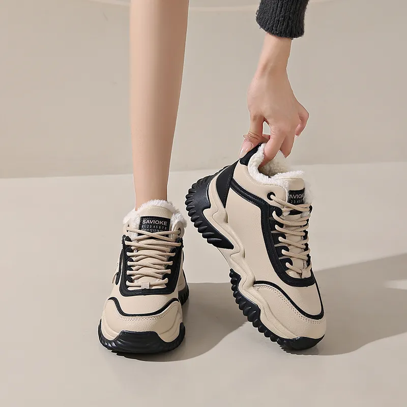 Kuding Slip Resistant Warm Casual Shoes Women's-8