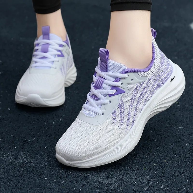 Kuding Slip Resistant Breathable Lightweight Low Top Casual Shoes Women's-8