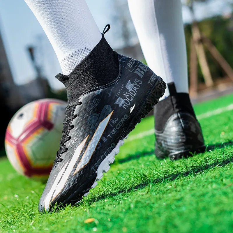 Kuding AG Rubber Short Studs TF Rubber Broken Studs Natural Ground Slip-Resistant Soccer Shoes Unisex-13