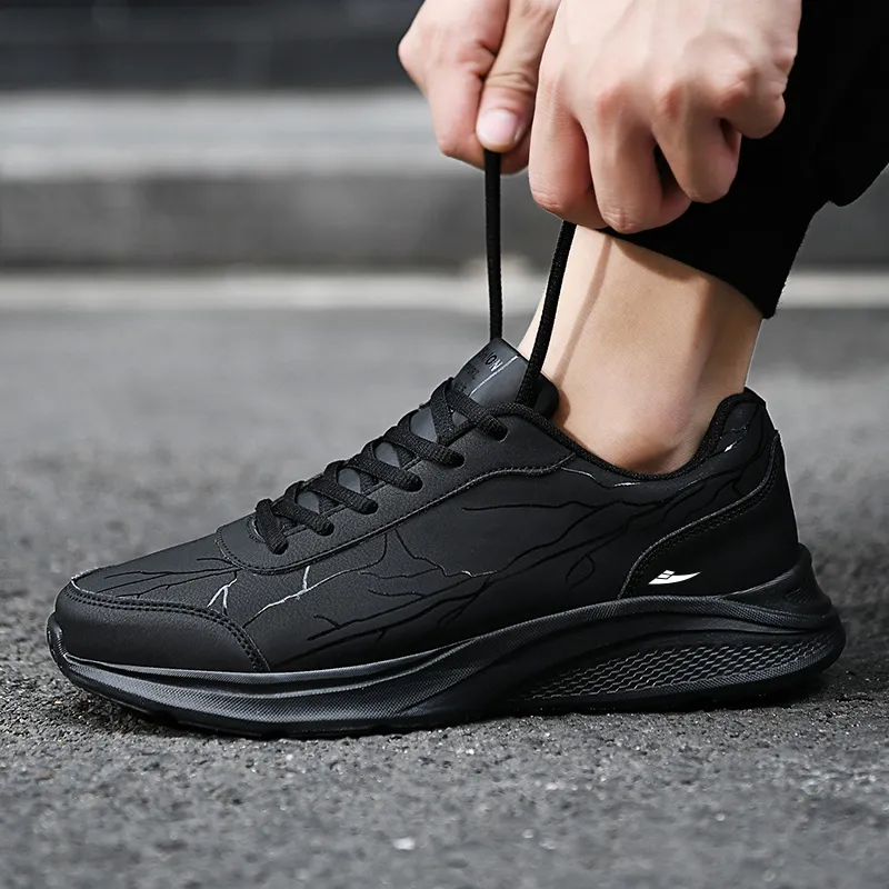 Kuding Slip-Resistant Water-Resistant Low-Top Casual Shoes Men's-2