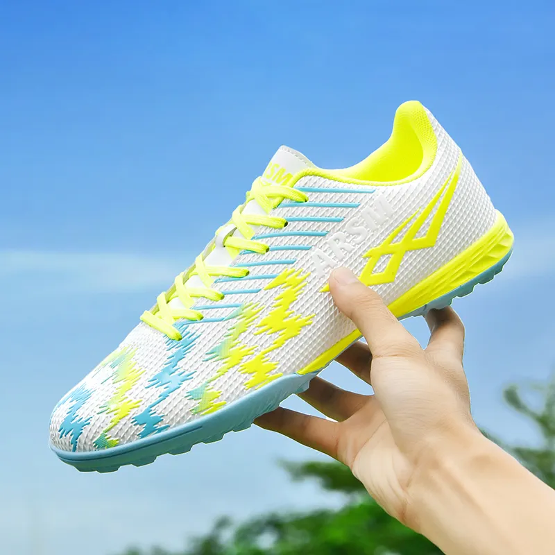 Kuding TF Rubber Broken Studs Natural Ground Cushioning Wear-Resistant Soccer Shoes Unisex-8