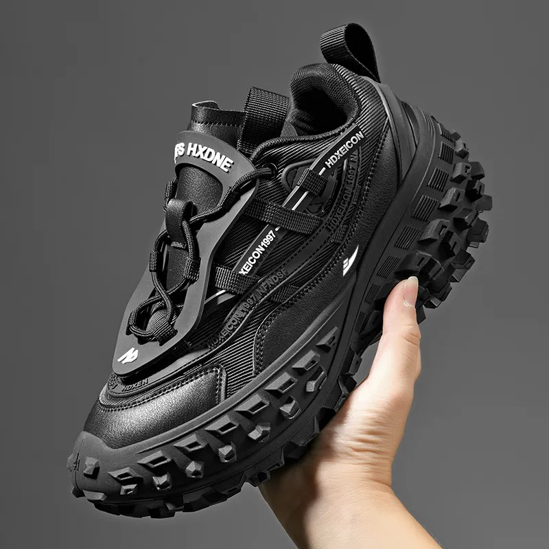 Kuding Anti-Slip Wear-Resistant Low-Top Chunky Sneakers Men's-9