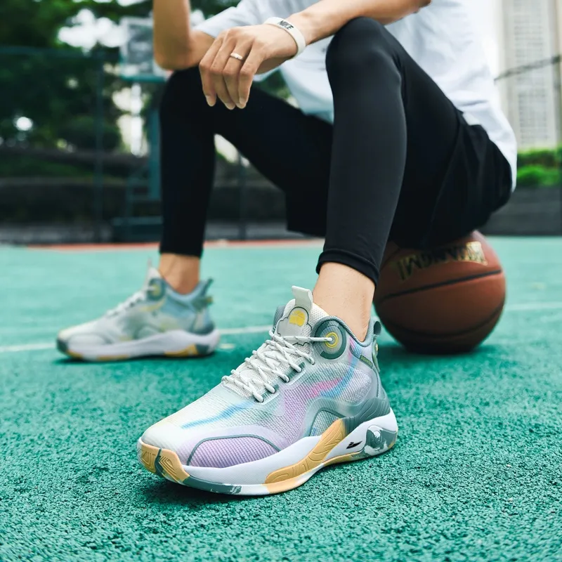 Kuding Slip-Resistant High-Top Basketball Shoes Men's-11