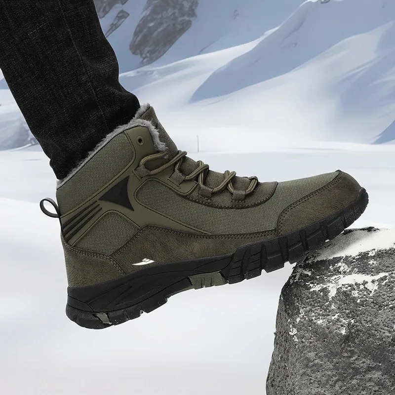 Kuding Warm Outdoor Boots Men's-11