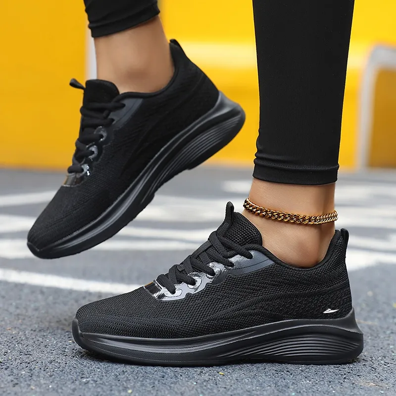 Kuding Anti Slip Wear Resistant Low Top Casual Shoes Women's-11