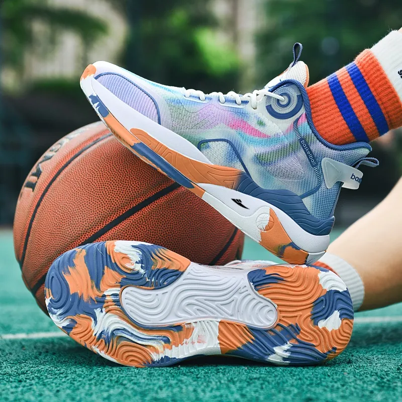 Kuding Slip-Resistant High-Top Basketball Shoes Men's-7