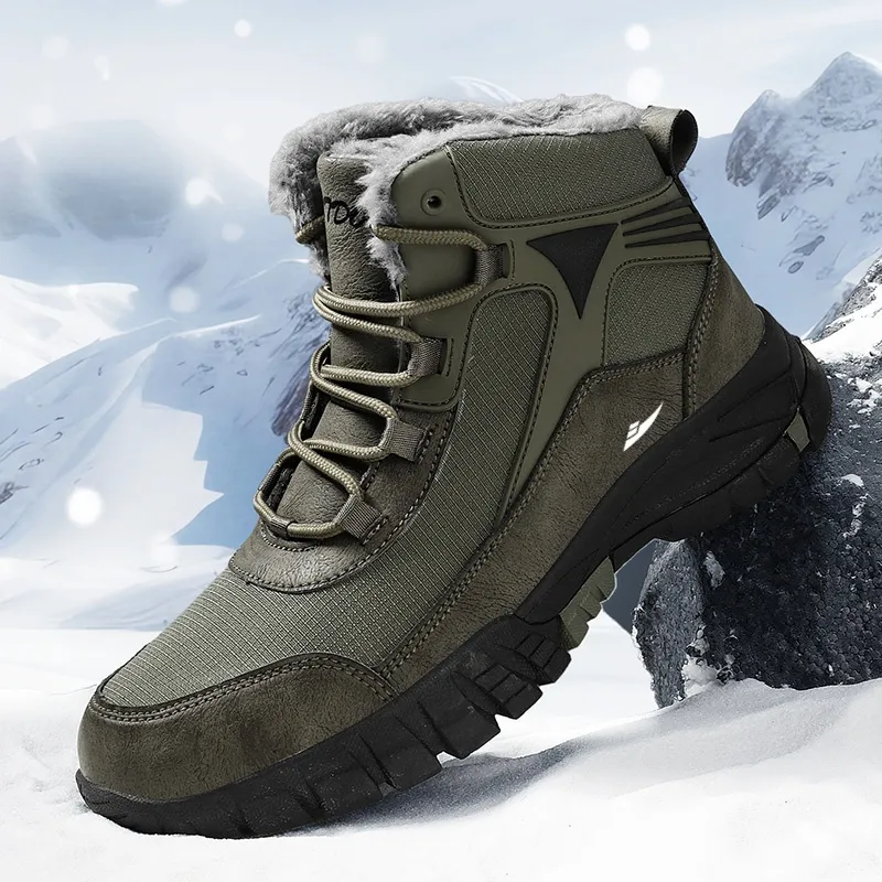 Kuding Warm Outdoor Boots Men's-13
