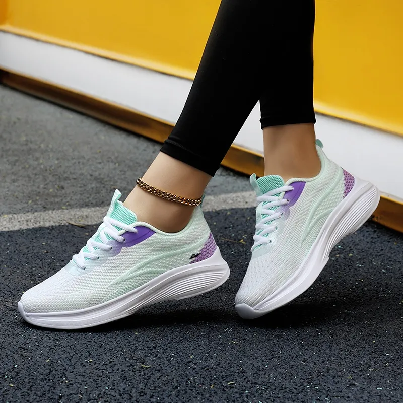 Kuding Anti Slip Wear Resistant Low Top Casual Shoes Women's-9