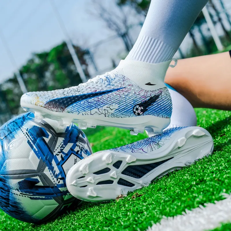 Kuding FG Rubber Long Studs Natural Ground Cushioning Wear-Resistant Soccer Shoes Unisex-2