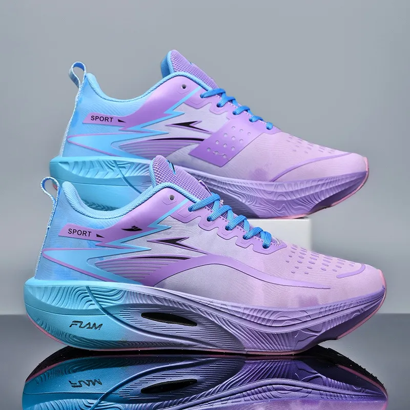Kuding Cushioned Slip-Resistant Rebound Low-Top Carbon Plate Casual Running Shoes Unisex-4