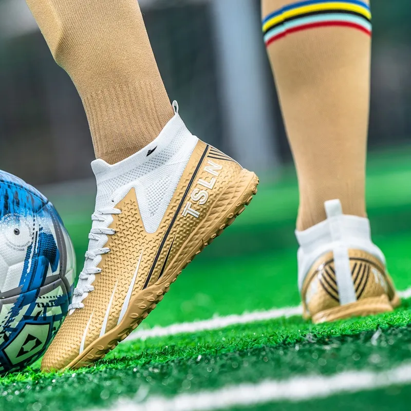 Kuding TF Rubber Broken Studs Artificial Ground Slip Resistant Soccer Shoes Unisex-5