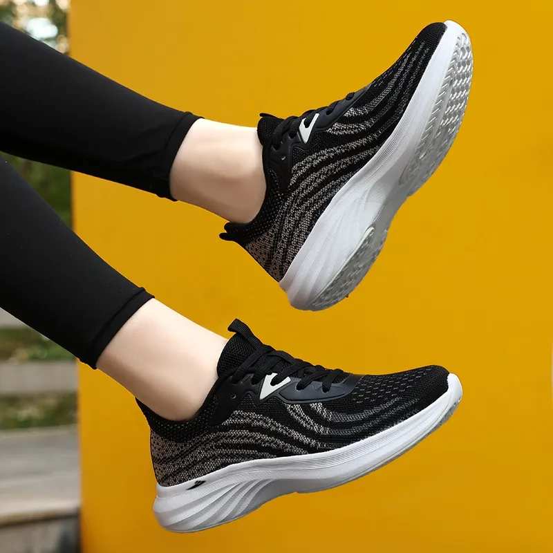 Kuding Slip Resistant Breathable Lightweight Low Top Casual Shoes Women's-18