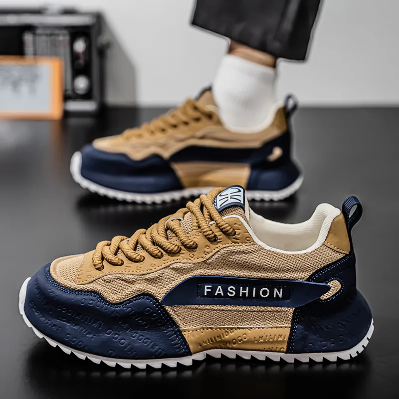 Kuding Cushioning, Slip Resistant, And Abrasion Resistant Low Top Chunky Sneakers Men's-13