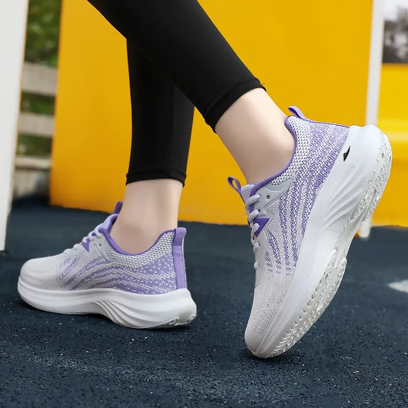 Kuding Slip Resistant Breathable Lightweight Low Top Casual Shoes Women's-9