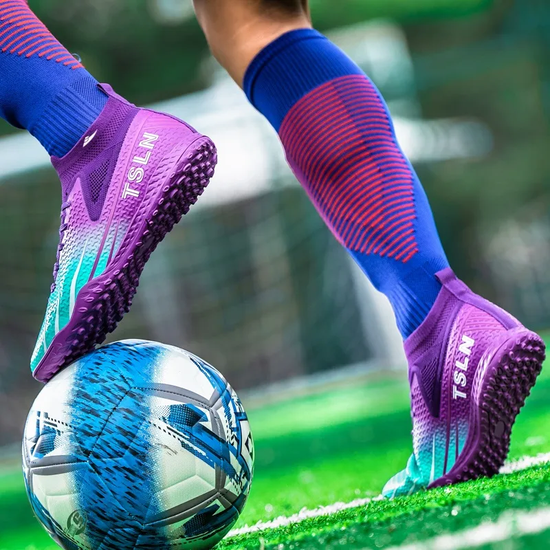 Kuding TF Rubber Broken Studs Artificial Ground Slip Resistant Soccer Shoes Unisex-11