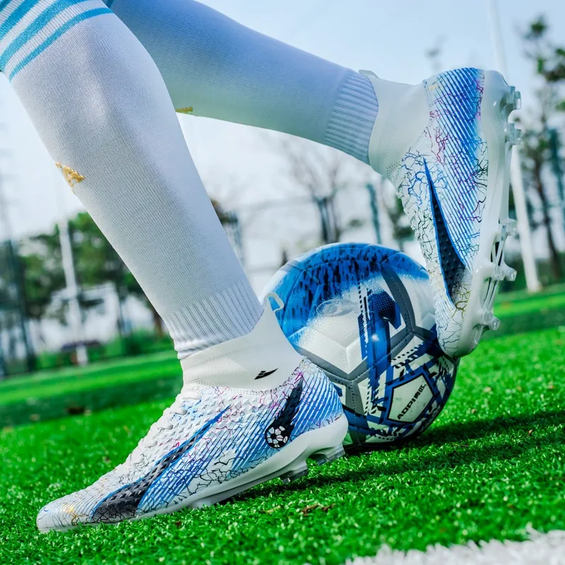 Kuding FG Rubber Long Studs Natural Ground Cushioning Wear-Resistant Soccer Shoes Unisex-3