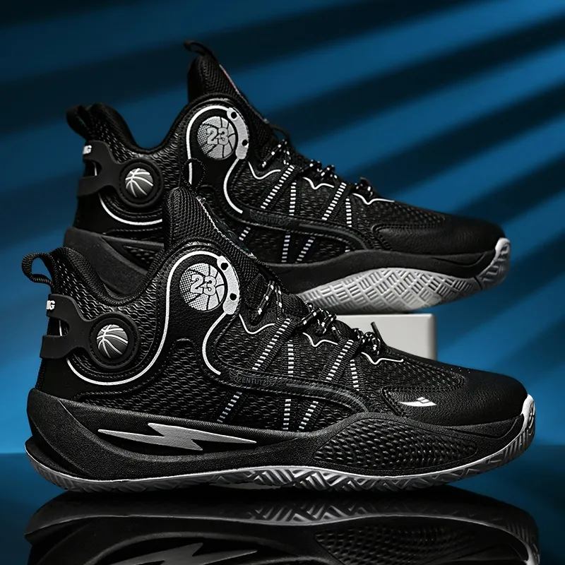 Kuding Anti-Slip Wear-Resistant Mid-Top Basketball Shoes Men's-14