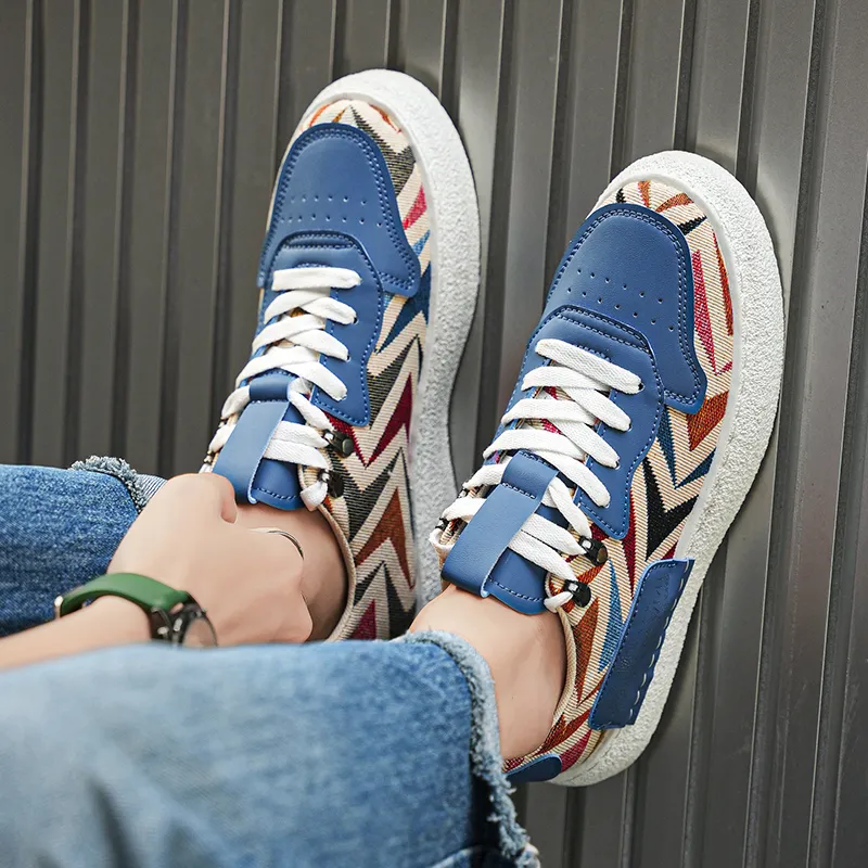 Kuding Slip-Resistant Low-Top Canvas Shoes Men's-4