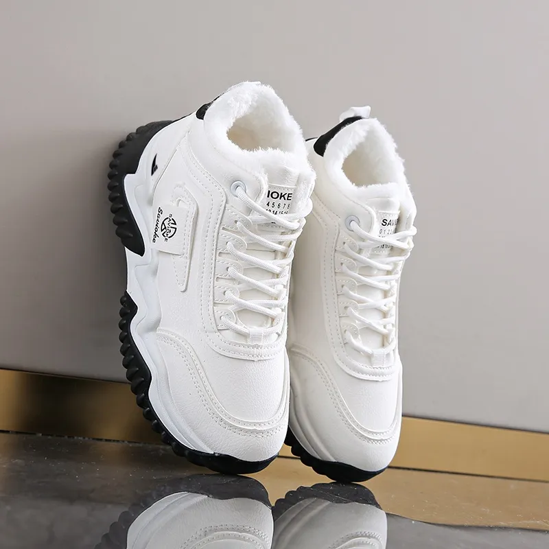 Kuding Slip Resistant Warm Casual Shoes Women's-10