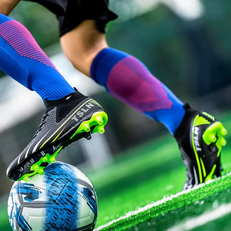 Kuding TF Rubber Broken Studs Artificial Ground Slip Resistant Soccer Shoes Unisex-17