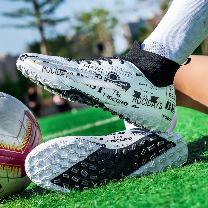 Kuding AG Rubber Short Studs TF Rubber Broken Studs Natural Ground Slip-Resistant Soccer Shoes Unisex-7
