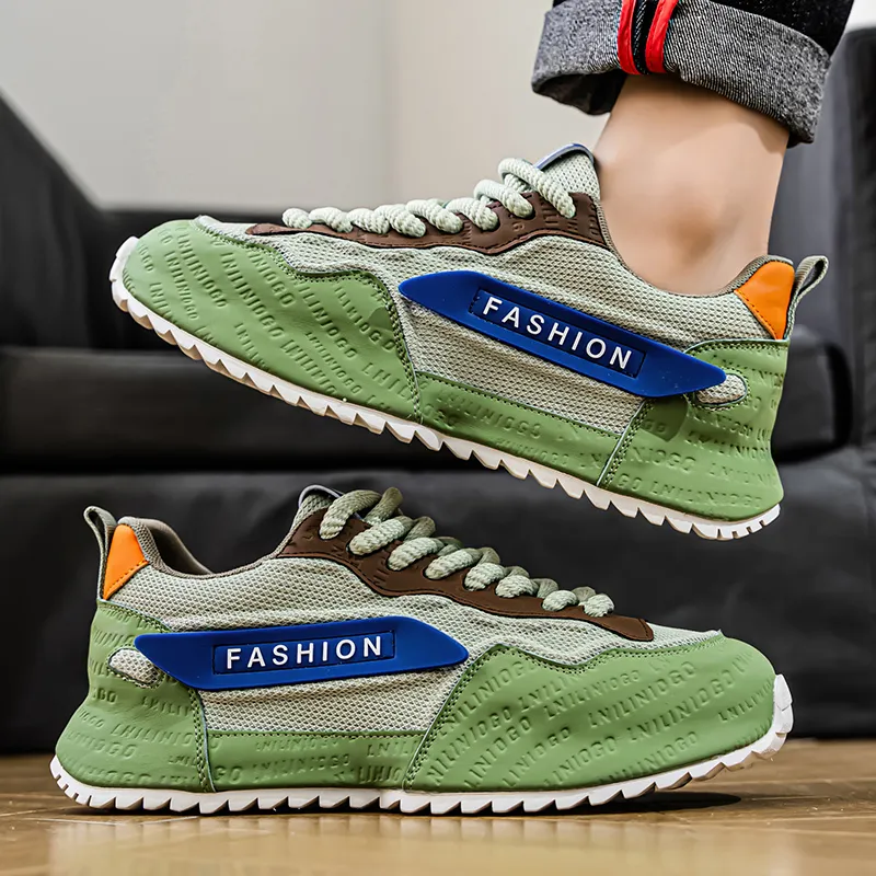 Kuding Cushioning, Slip Resistant, And Abrasion Resistant Low Top Chunky Sneakers Men's-7