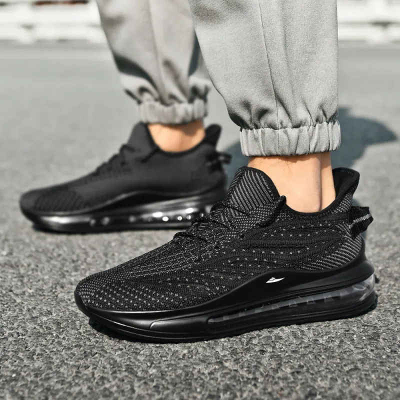 Kuding Breathable Quick Dry Lightweight Low Top Casual Long Distance Running Shoes Men's-3