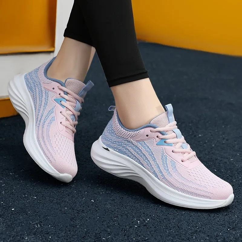 Kuding Slip Resistant Breathable Lightweight Low Top Casual Shoes Women's-11