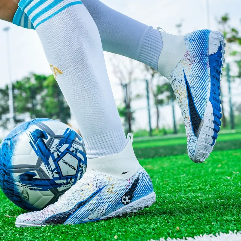 Kuding FG Rubber Long Studs Natural Ground Cushioning Wear-Resistant Soccer Shoes Unisex-5