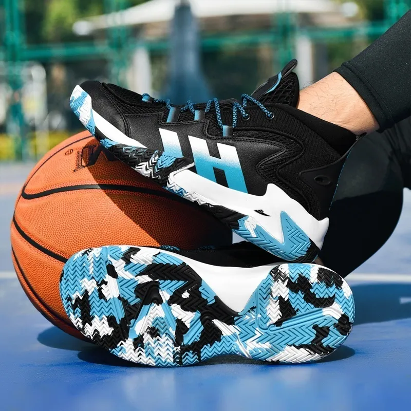 Kuding Anti Slip And Wear Resistant Coverage Support Balance High Top Basketball Shoes Men's-7