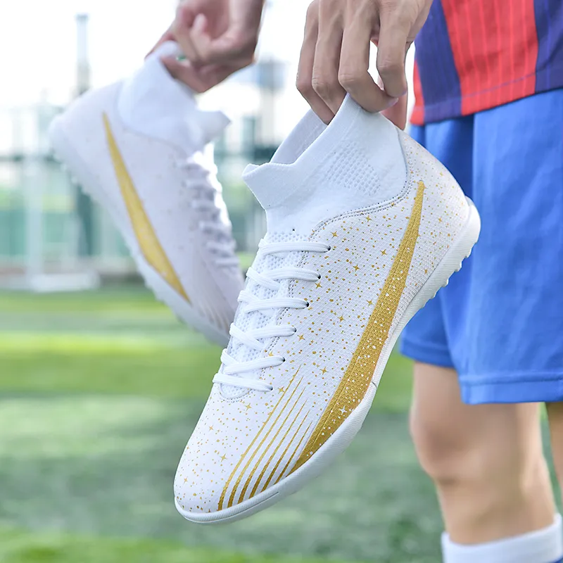 Kuding TF Rubber Broken Studs Slip-Resistant Soccer Shoes Unisex-4
