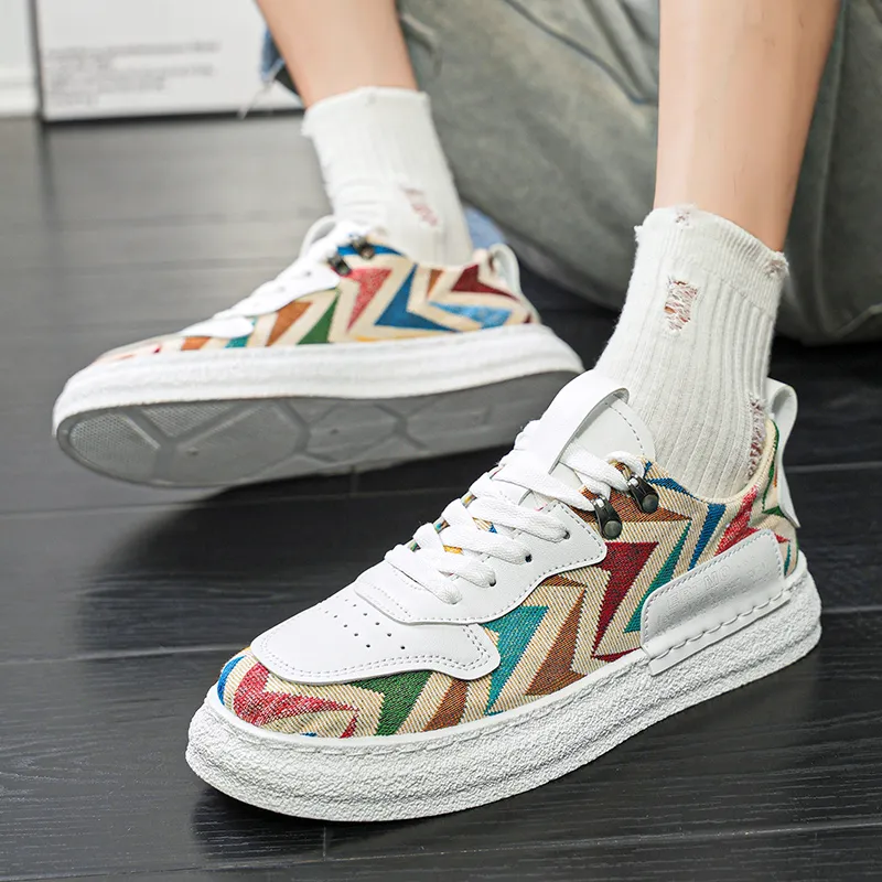 Kuding Slip-Resistant Low-Top Canvas Shoes Men's-20