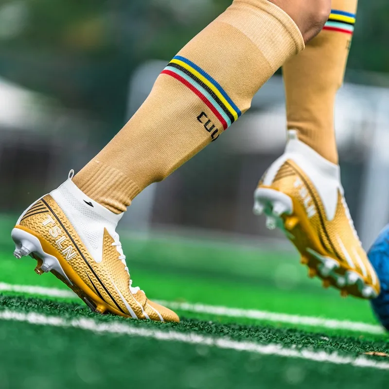 Kuding TF Rubber Broken Studs Artificial Ground Slip Resistant Soccer Shoes Unisex-3