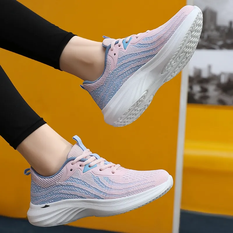 Kuding Slip Resistant Breathable Lightweight Low Top Casual Shoes Women's-12