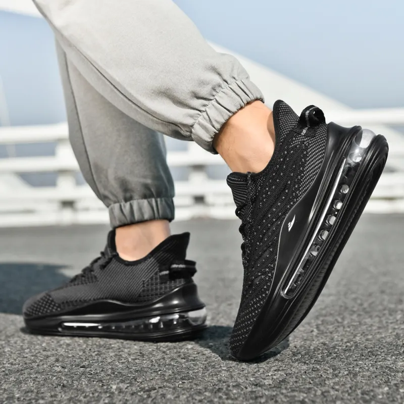Kuding Breathable Quick Dry Lightweight Low Top Casual Long Distance Running Shoes Men's-4