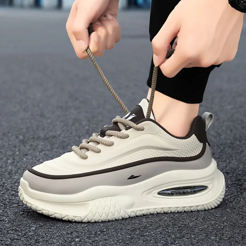 Kuding Slip-Resistant Height Increasing Chunky Sneakers Men's-9