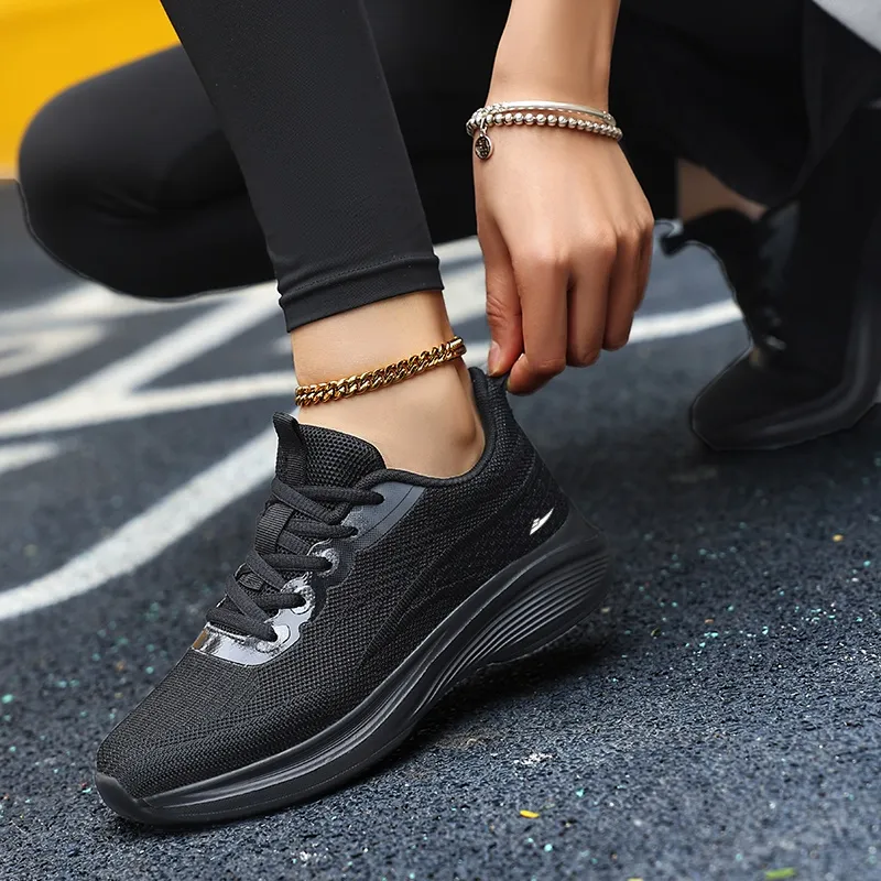 Kuding Anti Slip Wear Resistant Low Top Casual Shoes Women's-12