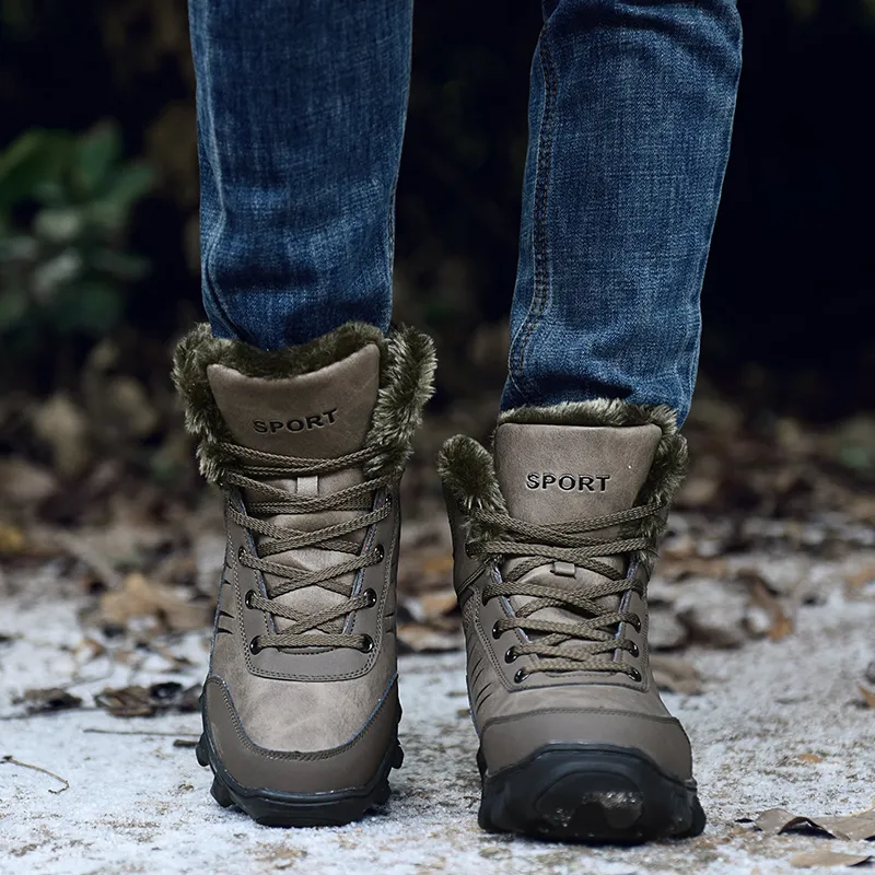 Kuding Warm And Wear-Resistant Snow Boots Men's-11