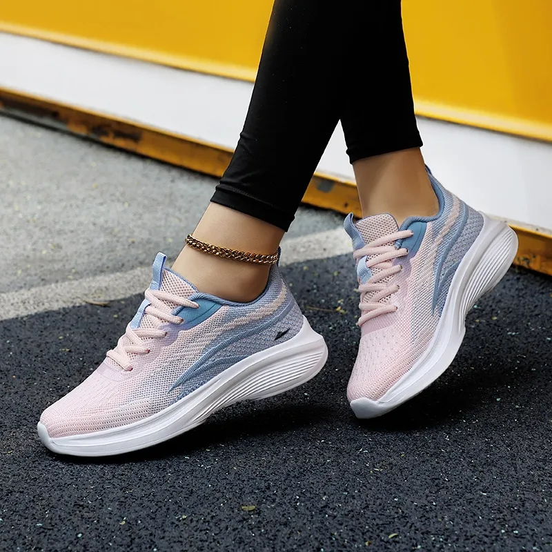 Kuding Anti Slip Wear Resistant Low Top Casual Shoes Women's-4