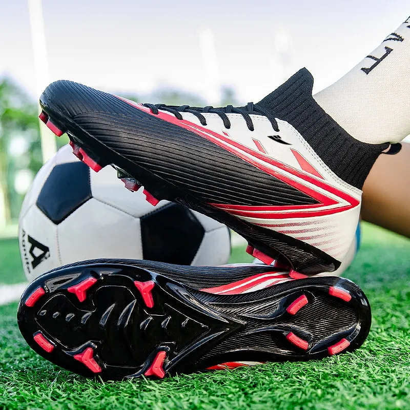 Kuding MG Rubber Short Studs Firm Ground Cushioned Slip Resistant Soccer Shoes Unisex-4