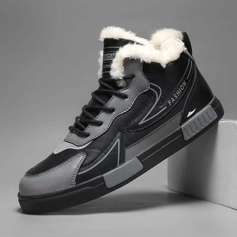 Kuding Slip-Resistant Warm Skateboard Shoes Men's-9