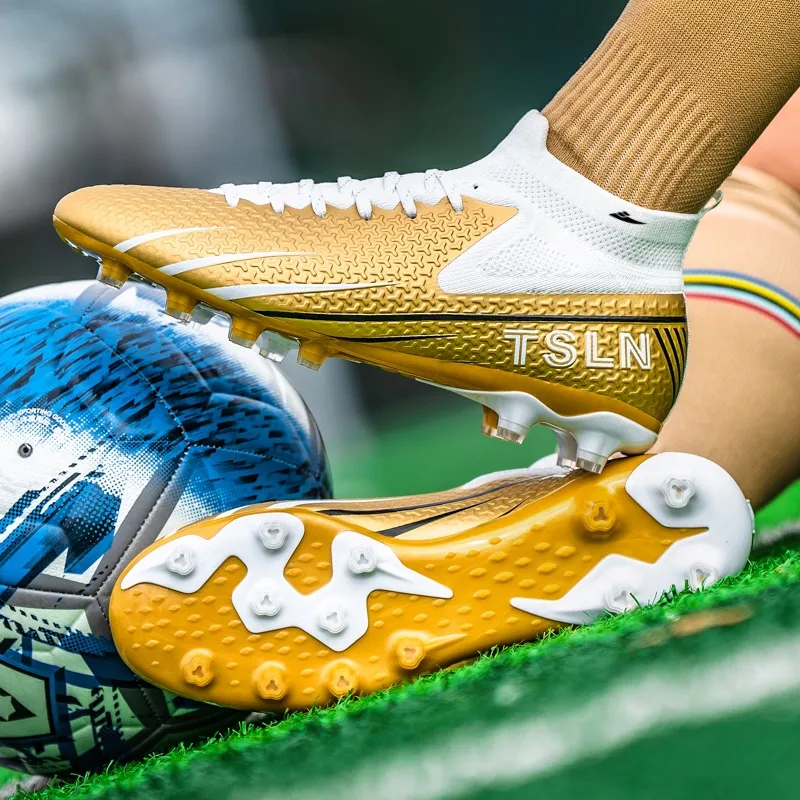 Kuding TF Rubber Broken Studs Artificial Ground Slip Resistant Soccer Shoes Unisex-2