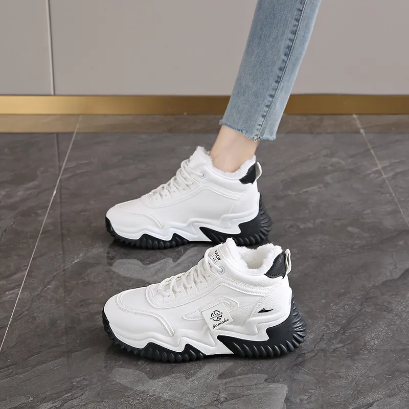 Kuding Slip Resistant Warm Casual Shoes Women's-11