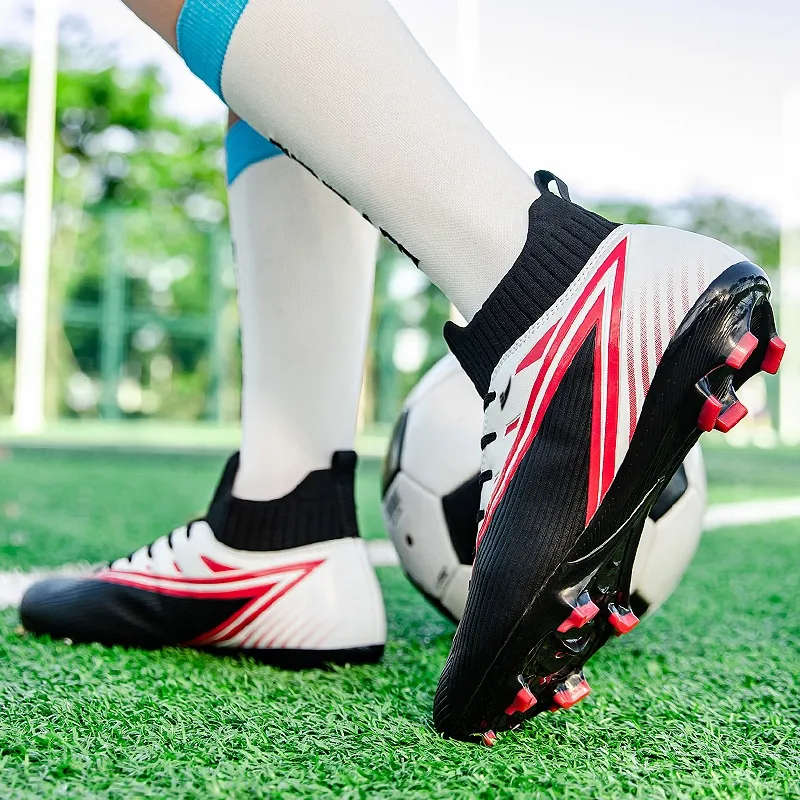 Kuding MG Rubber Short Studs Firm Ground Cushioned Slip Resistant Soccer Shoes Unisex-3