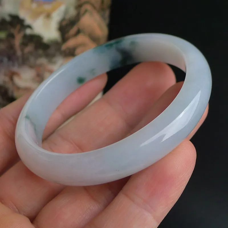 FANGCUIYUAN Glutinous Jade Bangles Women's-3